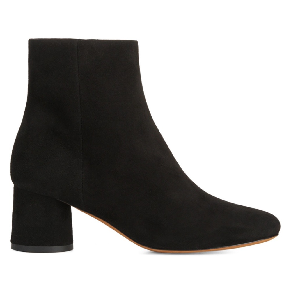 Vince Tillie Black Suede Booties